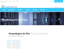 Tablet Screenshot of hostinternet.com.br
